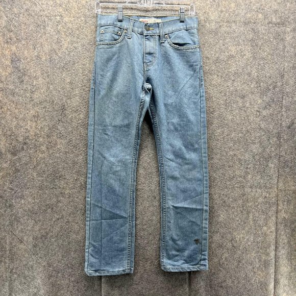 Levi's 511 Jeans Youth 14 Reg 27x27 Kids Blue Denim Pants Outdoors Slim Straight - Picture 1 of 15